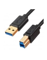 UNITEK C14095BK-2M USB Cable USB 2.0 kabel do drukarki M/M 2M USB 3.0 5Gbps - nr 2