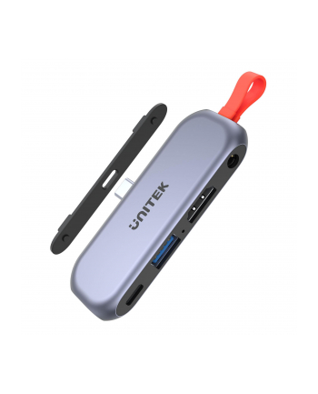 UNITEK HUB USB-C MOBILE HDMI 4K 3.5mm PD 100W D1070A