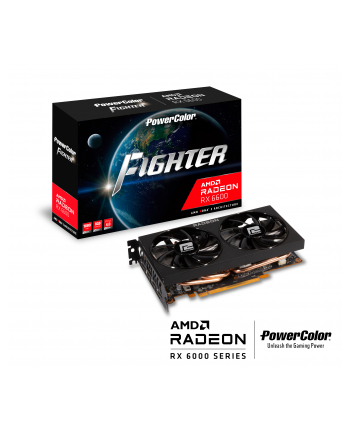 POWERCOLOR Fighter RX6600 8GB GDDR6 128Bit 3xDP 1xHDMI (AXRX 6600 8GBD6-3DH)