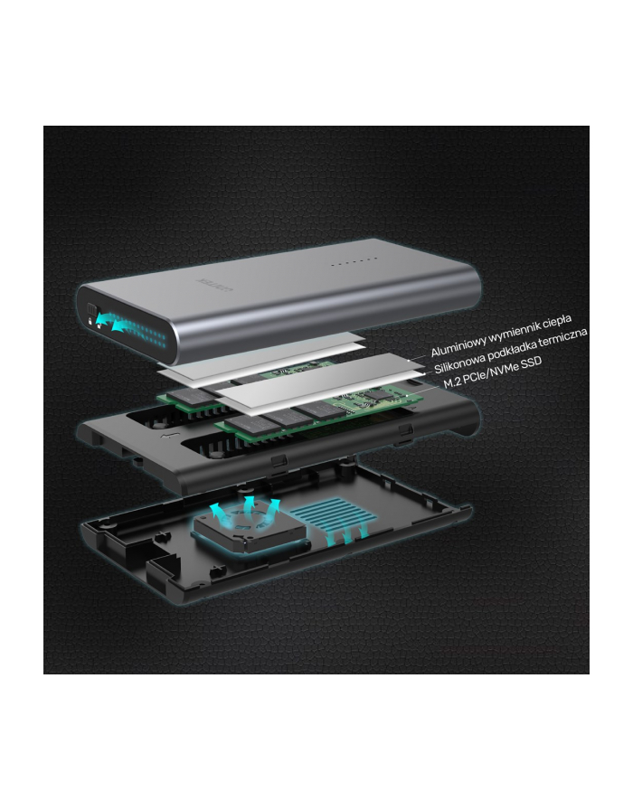 UNITEK SolidForce USB-C to PCIe/NVMe M.2 SSD 10Gbps Dual Bay Enclosure with Offline Clone S1206A główny