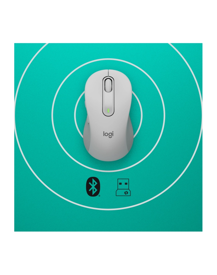 logitech Mysz bezprzewodowa Signature M650 L białawy główny