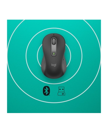 logitech Mysz bezprzewodowa Signature M650 L grafitowy wersja dla osób leworęcznych