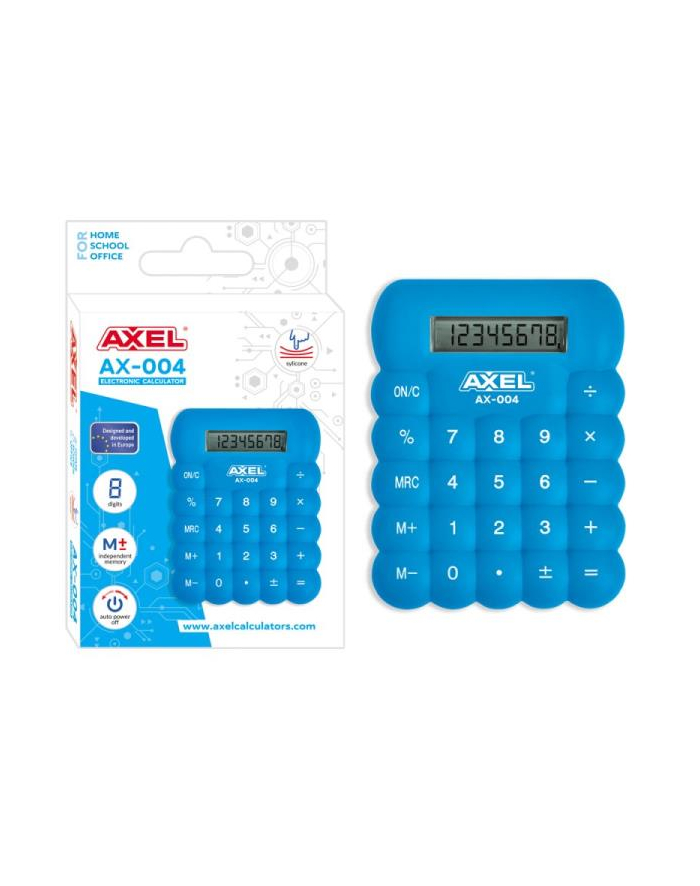 Kalkulator AXEL AX-004 niebieski silikonowy STARPAK 457667 główny