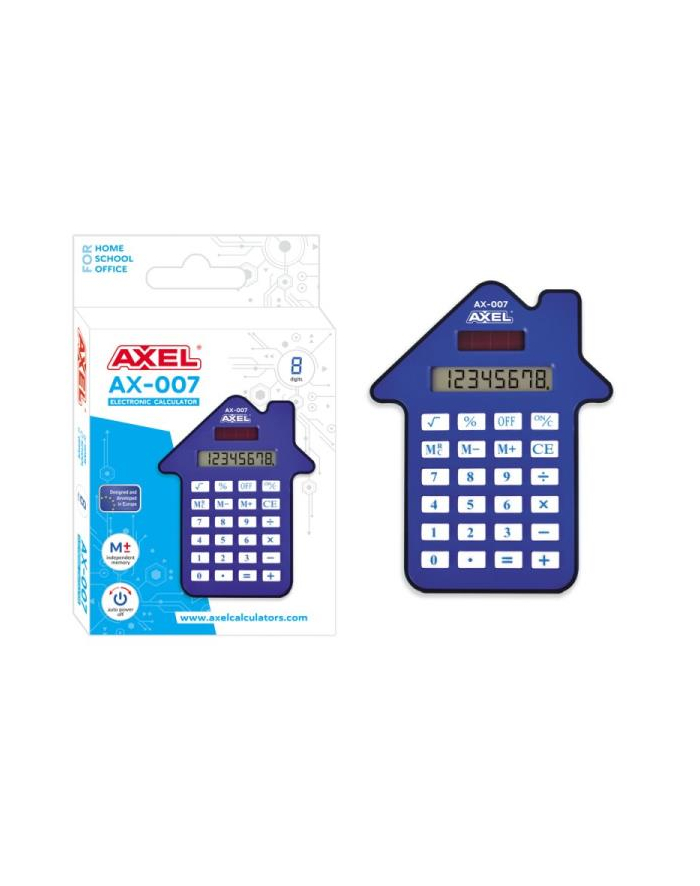 Kalkulator AXEL AX-007 niebieski STARPAK 457669 główny