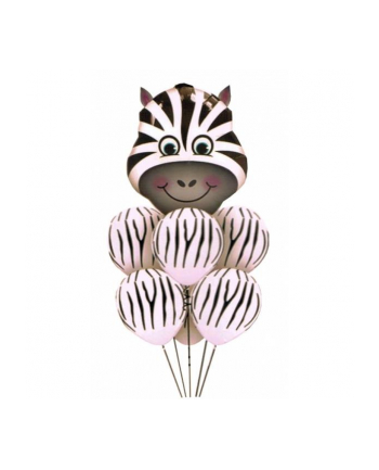 mk trade Zestaw balonów Zebra 30-70 cm 7 szt. BCS-624