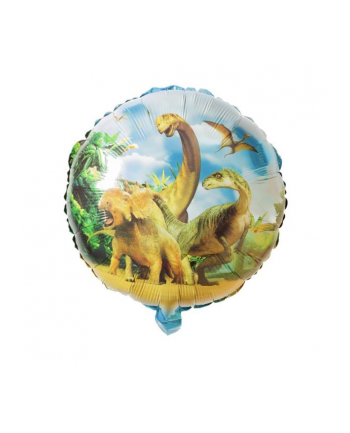 mk trade Balon foliowy okrągły dinozaury BCF-581