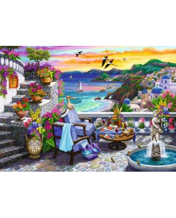 Puzzle 300el Zachód słońca nad Santorini 171309 RAVENSBURGER nr 2