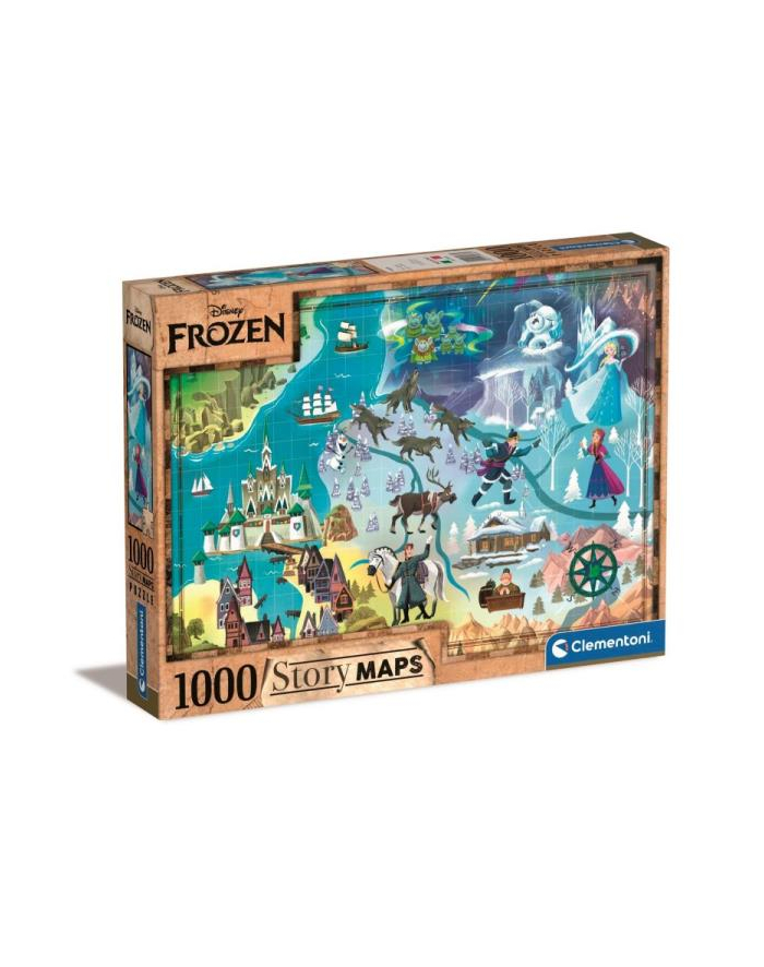 Clementoni Puzzle 1000el Kraina Lodu. Frozen. 39666 główny