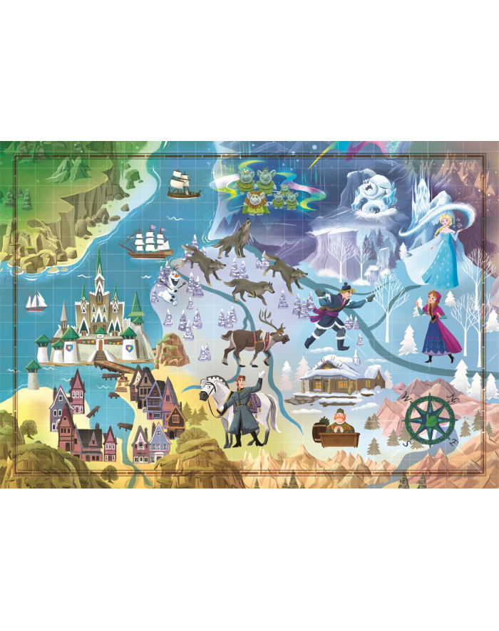 Clementoni Puzzle 1000el Kraina Lodu. Frozen. 39666 główny