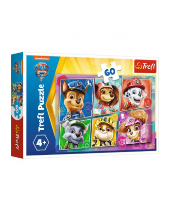 Puzzle 60el Przyjaciele gotowi do akcji. Psi Patrol PAW PATROL 17368 Trefl