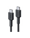 aukey CB-CC2 OEM nylonowy kabel Quick Charge USB C - USB C | 2m | 5Gbps | 60W PD | 20V - nr 1