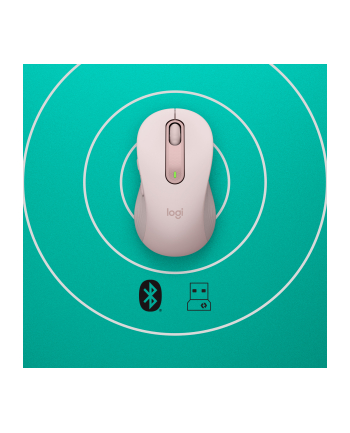 logitech Mysz bezprzewodowa Signature M650 L różowy  910-006237