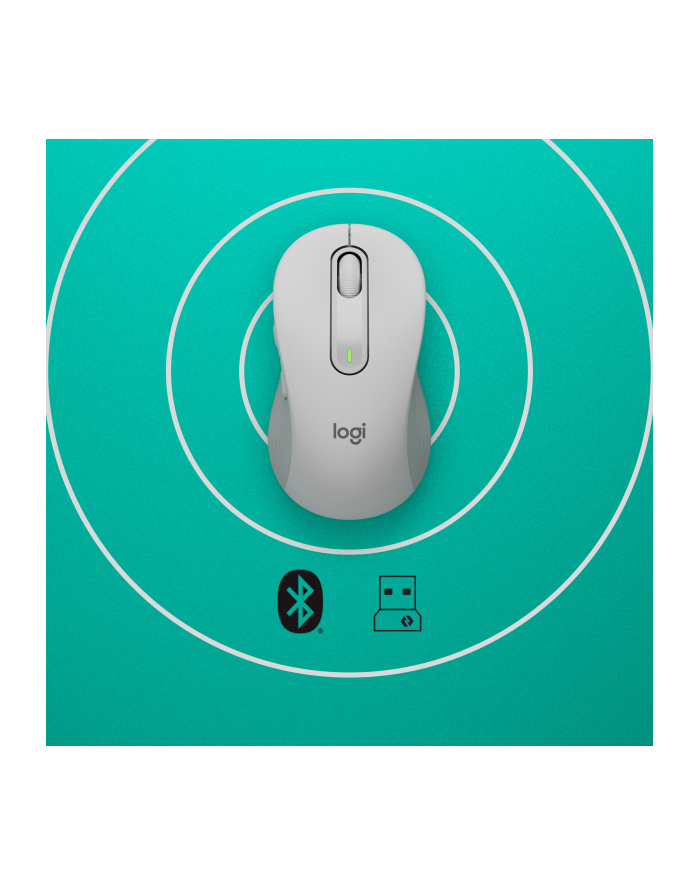 logitech Mysz bezprzewodowa Signature M650 L białawy główny