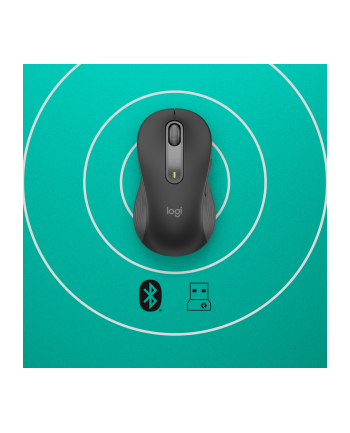 logitech Mysz bezprzewodowa Signature M650 L grafitowy wersja dla osób leworęcznych