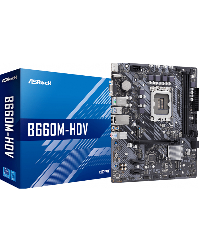 asrock Płyta główna B660M-HDV s1700 2DDR4 DP/HDMI M.2 mATX główny