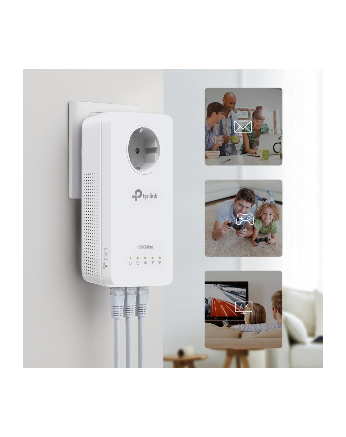 TP-Link TL-WPA8631P [AV1300 Gigabit Passthrough Powerline ac Wi-Fi Extender] główny