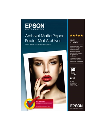 epson Papier $ Archival Matte Paper 50 Arkuszy 192 g/m A3+