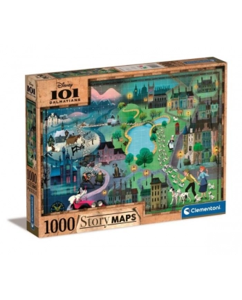 Clementoni Puzzle 1000el 101 Dalmatyńczyków. Disney 39665