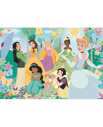 Clementoni Puzzle 104el z brokatem Princess. Księżniczki 20346 nr 1