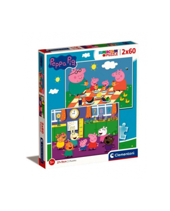 Clementoni Puzzle 2x60el Świnka Peppa. Peppa Pig 24793