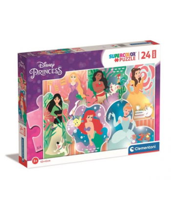 Clementoni Puzzle 24el Maxi podłogowe Princess. Księżniczki 24232