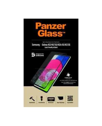 PANZERGLASS SZKŁO HARTOWANE SAMSUNG GALAXY A52/A52 5G ANTYBAKTERYJNE 7253