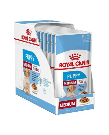 ROYAL CANIN SHN Medium Puppy w sosie - mokra karma dla szczeniąt - 10X140g