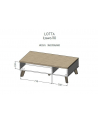 cama meble Ława LOTTA 110 wotan + czarny mat - nr 2