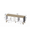 cama meble RTV LOTTA 140 2D2S wotan + czarny mat - nr 3