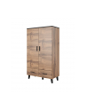 cama meble Szafa LOTTA 2D2S wotan + czarny mat - nr 5