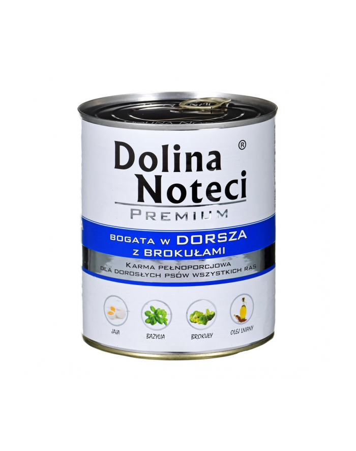 DOLINA NOTECI Premium bogata w dorsza z brokułami - mokra karma dla psa - 800g główny