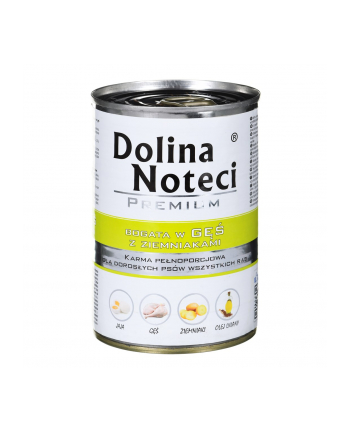 DOLINA NOTECI Premium bogata w gęś z ziemniakami - mokra karma dla psa - 400g