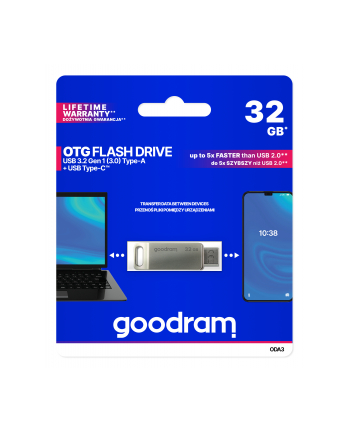 USB 30 GOODRAM 32GB ODA3 SILVER