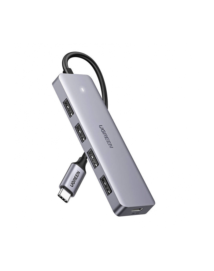 UGREEN ADAPTER 4W1 USB/4X USB 30+MICRO USB SZARY główny