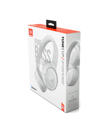 Słuchawki JBL Tune 510BT ( białe  bezprzewodowe  nauszne)