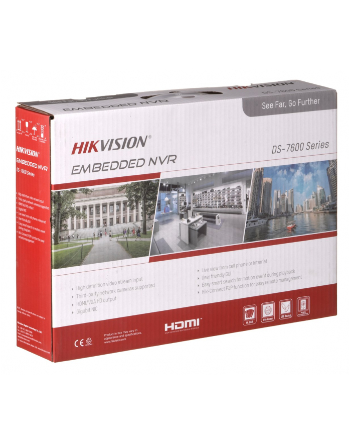 Rejestrator IP Hikvision DS-7604NI-K1(C) główny