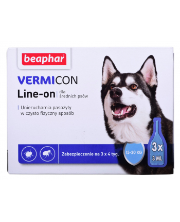 Beaphar krople przeciw pasożytom dla psa 3x3ml