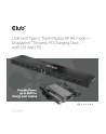 club 3d Stacja dokująca Club3D CSV-1566 (USB Gen1 Type-C Triple Display DP Alt mode + Displaylink™ Dynamic PD Charging Dock with 120 Watt PS) - nr 18