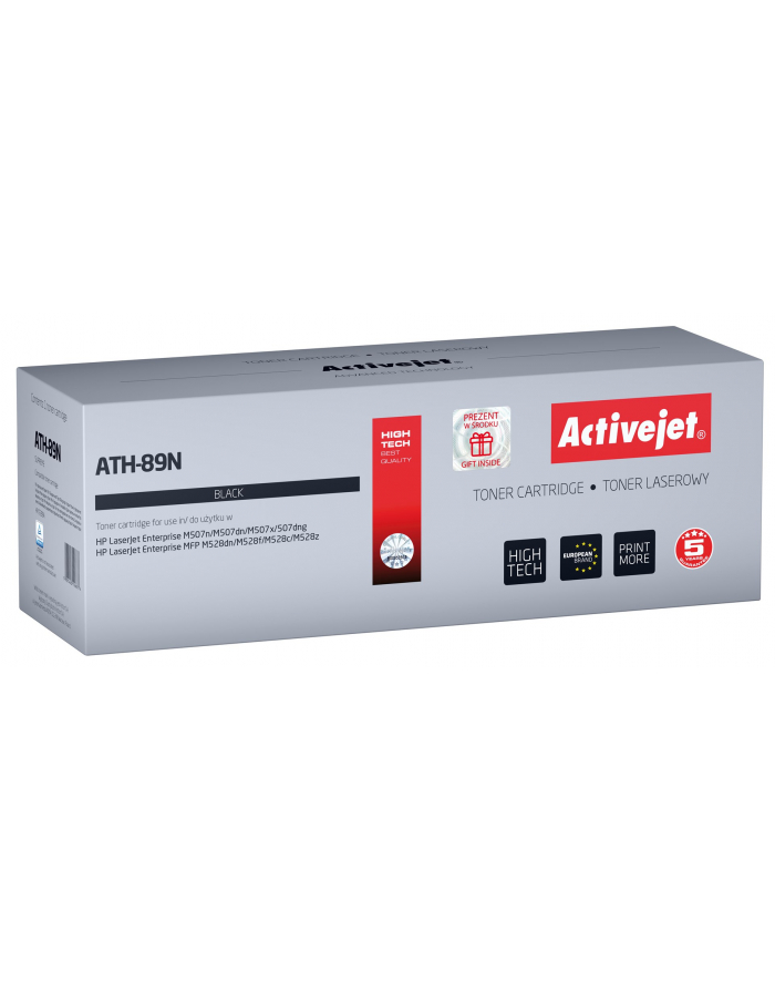 Toner Activejet ATH-89N (zamiennik HP CF289A; Supreme; 5000 stron; Kolor: CZARNY) - z chipem główny