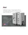 club 3d Stacja dokująca Club3D CSV-1568 (USB Gen2 Type-C Triple Display DP Alt mode + Displaylink™ Dynamic PD Charging Dock with 120 Watt PS) - nr 56