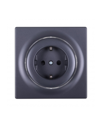 FIBARO Walli Gniazdko N Outlet type F antracyt FGWSONF-011-8