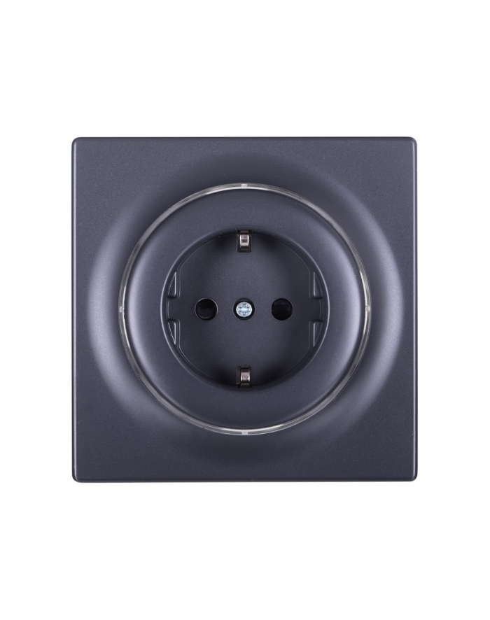 FIBARO Walli Gniazdko N Outlet type F antracyt FGWSONF-011-8 główny