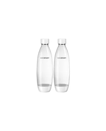 sodastream 1 Litrowe butelki Fuse - Białe Dwupak do zmywarki