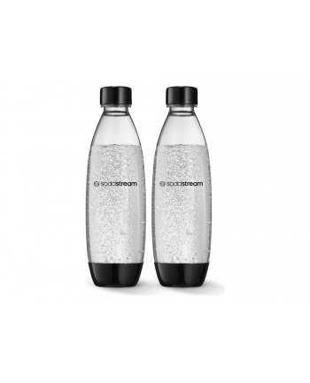 sodastream 1 Litrowe butelki Fuse - Czarne Dwupak do zmywarki