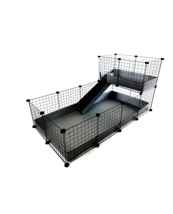 Klatka modułowa C'C 4x2 + Loft 2x1 + Rampa szara