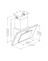 Okap kominowy AKPO WK-4 NERO ECO 60 SZARY / CZARNA SZYBA (320 m3/h; szer 60cm; czarny  szary) - nr 6