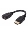 MANHATTAN PRZEDŁUŻACZ KABEL HDMI-HDMI 20 M/F 20CM - nr 10