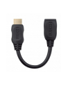 MANHATTAN PRZEDŁUŻACZ KABEL HDMI-HDMI 20 M/F 20CM - nr 11