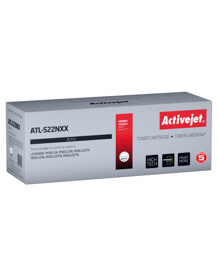 Toner Activejet ATL-522NXX (zamiennik Lexmark 52D2X00 (522X); Supreme; 45000 stron; czarny) główny