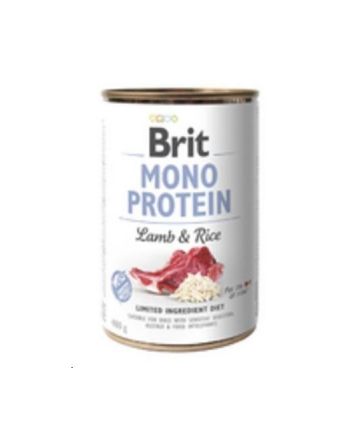 Karma BRIT Mono protein jagnięcina   brąz ryż 400g